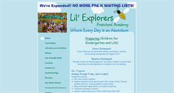 Desktop Screenshot of lil-explorers.com