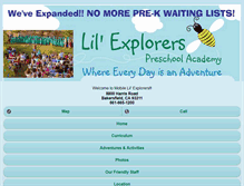 Tablet Screenshot of lil-explorers.com